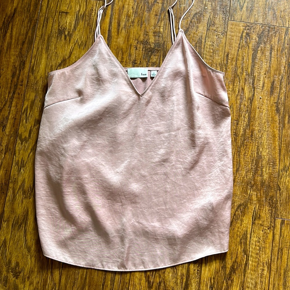 XS wilfred free pink satin tank